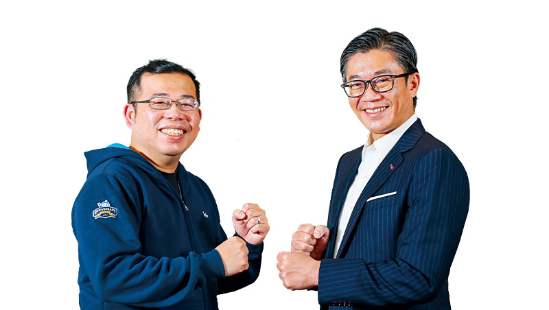沛星(Appier)共同創辦人暨執行長游直翰(左)、波士頓顧問公司(BCG)董事總經理暨全球合夥人徐瑞廷(右) 沛星(Appier)共同創辦人暨執行長游直翰(左)、波士頓顧問公司(BCG)董事總經理暨全球合夥人徐瑞廷(右)